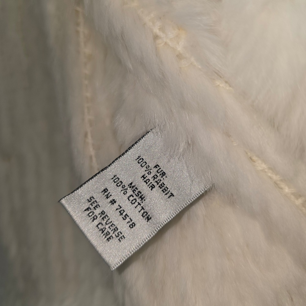 Vintage Cache Genuine Rabbit Fur Jacket New With Tags - Picture 8 of 10